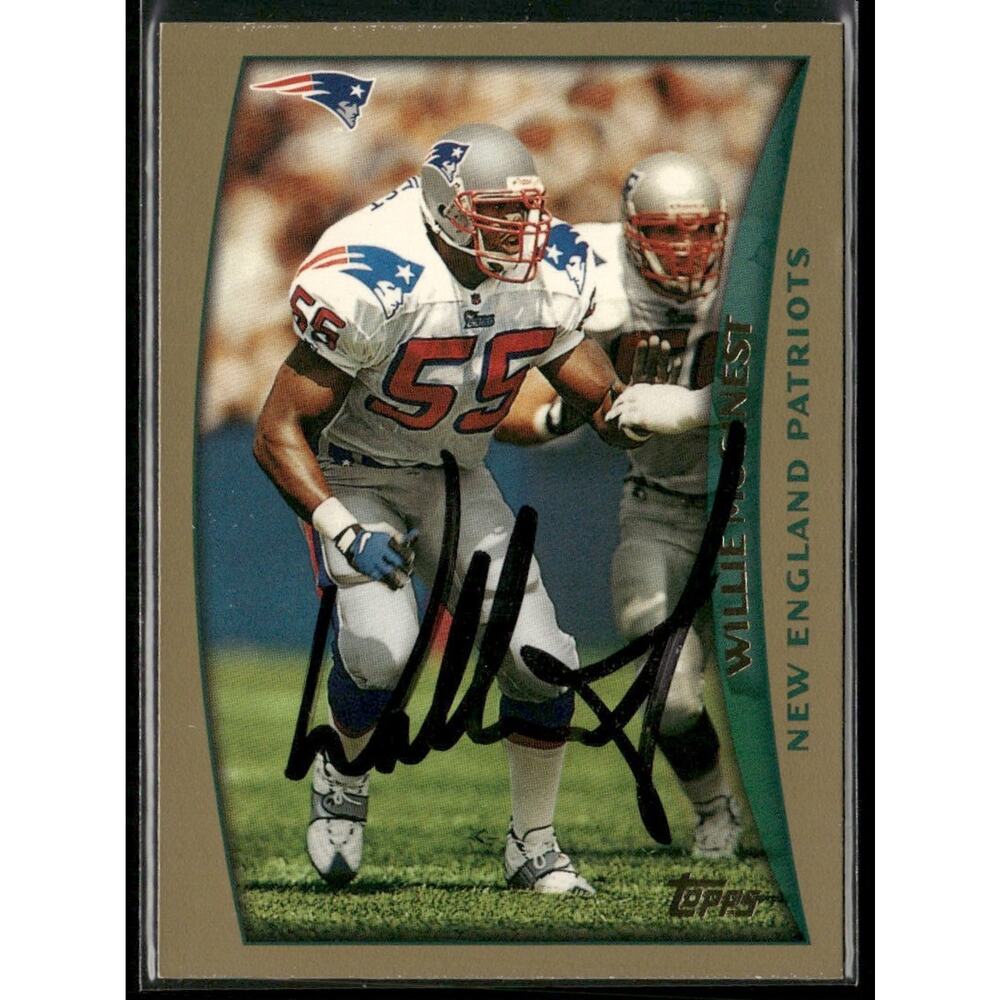 1998 Topps Willie McGinest Auto New England Patriots #29